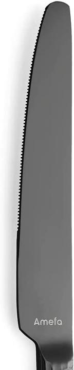 Immagine prodotto Amefa Set di posate FELICITY 24 pezzi, PVD nero, martellato, per 6 persone (24 Pezzo/i, Set di posate)