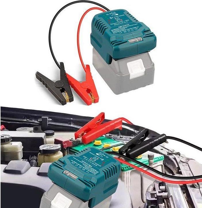 Lakuda Notladegerät für 12V-Starterbatterie mit Ihrer Makita 18V Lithiumbatterie (100 A)