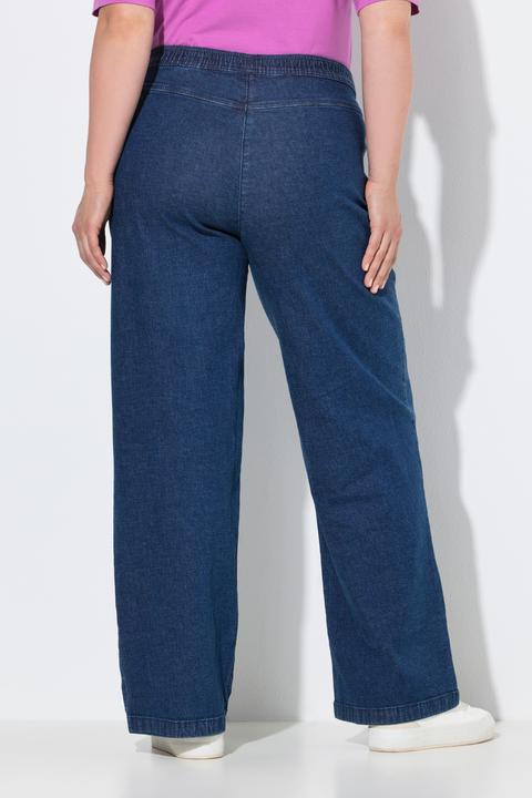 Produktbild Ulla Popken Marlenejeans Mary, weiter 5-Pocket-Schnitt, Elastikbund (52)