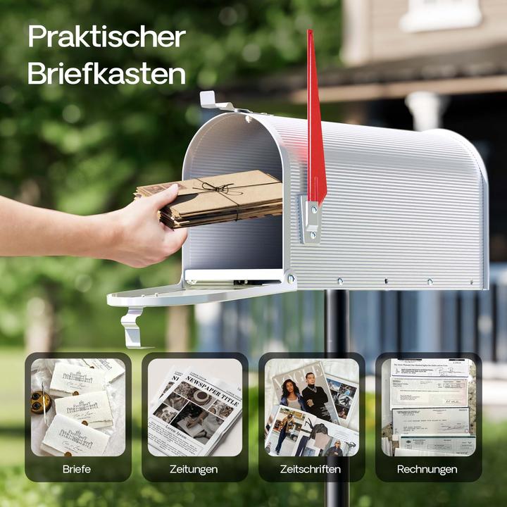 Actual product image Wiltec US Mailbox American Design Letterbox Postbox Letter Mail Post Box
