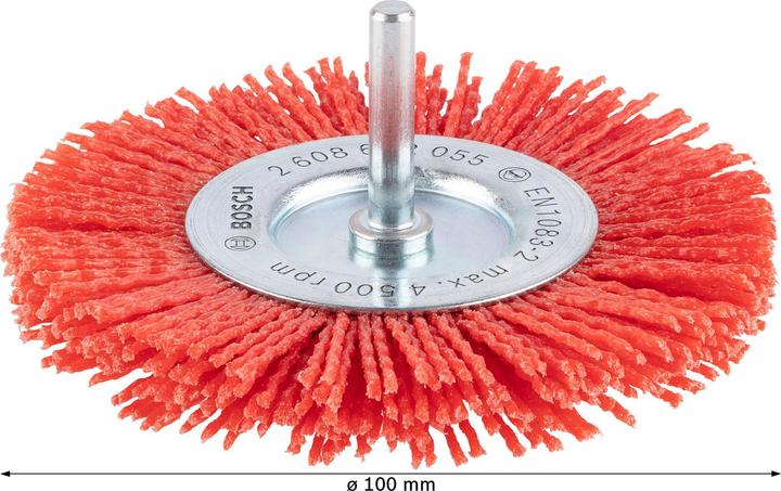 Produktbild Bosch Professional Zubehör PRO Multi Material clean Scheibenbürste, gerader Schaft, 100 x 1 mm (80)