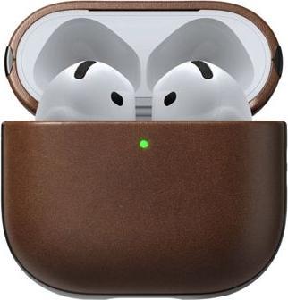 Image du produit Nomad Modern Leather Case Airpods 4 Brown (Sac pour écouteurs)