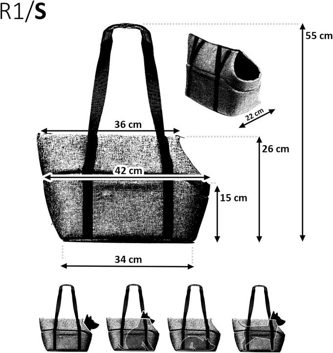 Image du produit Boutique Zoo Hundetasche (Chien, Pliable, Lavable)