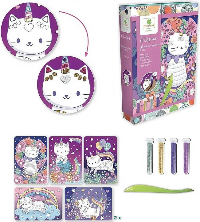 Actual product image Sycomore Artissimo Pm Paillettes Chats (Fr-De-It)