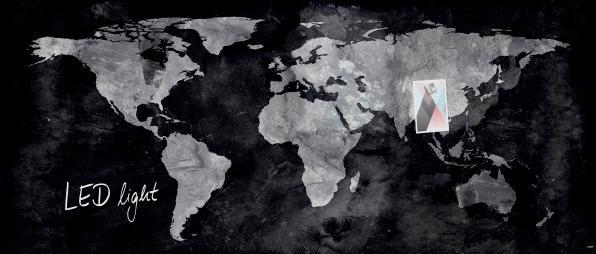 Actual product image Sigel artverum® Glass Magnet Board (Magnet board, 130 x 55 cm)