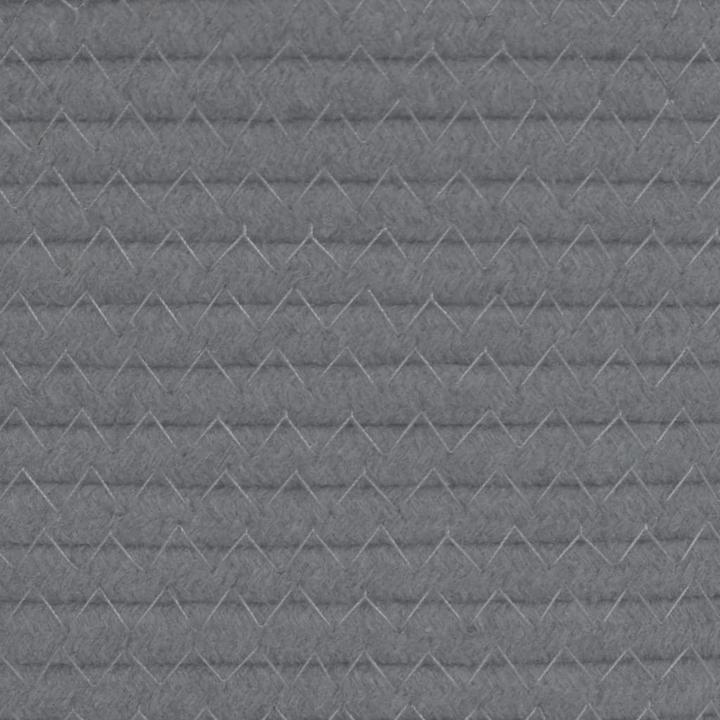 Immagine prodotto VidaXL Cesto per il bucato grigio e bianco Ø60x36 cm in cotone, colore: grigio