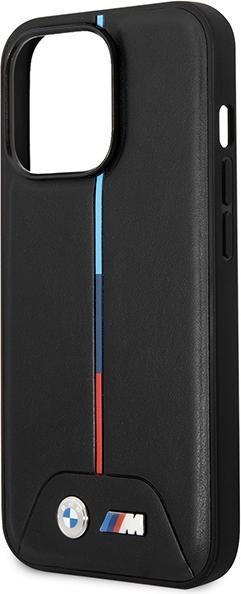 Actual product image BMW Case BMHMP14L22PVTK iPhone 14 Pro 6.1" czarny/black Quilted Tricolour MagSafe (Apple iPhone 14 Pro)