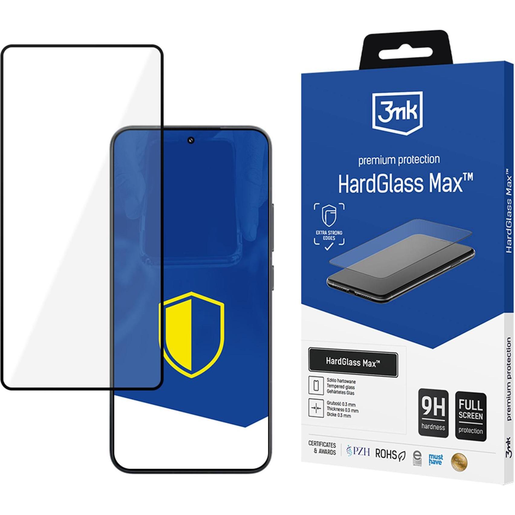 3MK tvrzené sklo HardGlass Max Black pro Xiaomi 15 (Xiaomi 15), Pellicola protettiva smartphone, Nero