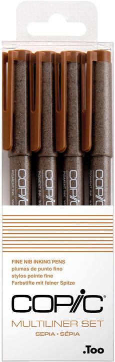 Immagine prodotto Copic Set Multiliner Sepia, 4 pezzi assortiti (Seppia, 4 x)