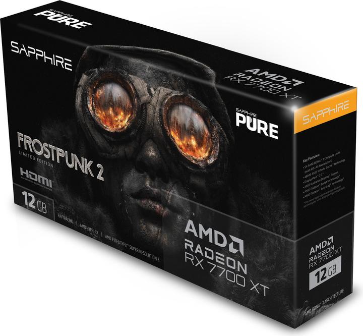 Produktbild Sapphire Radeon RX7700XT PURE Frost Punk 2 Special Edition (12 GB)