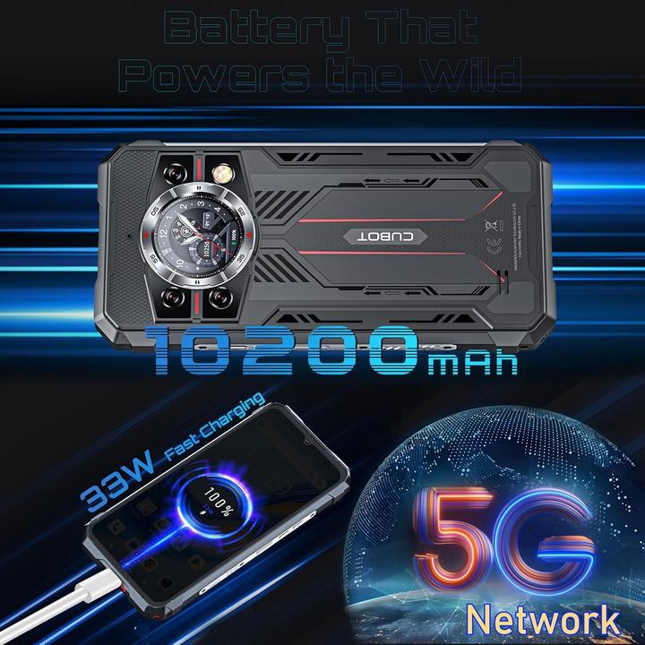 Actual product image Cubot Smartphone CUBKK11BLK (256 GB, Black, 6.72", 5G)