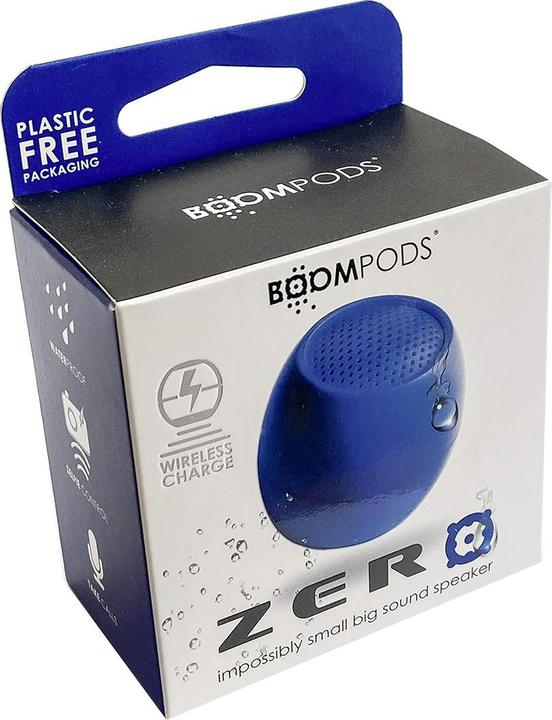 Produktbild Boompods Zero Bluetooth® Lautsprecher Freisprechfunktion, stossfest, Wasserfest Blau (5 h, Akkubetrieb)