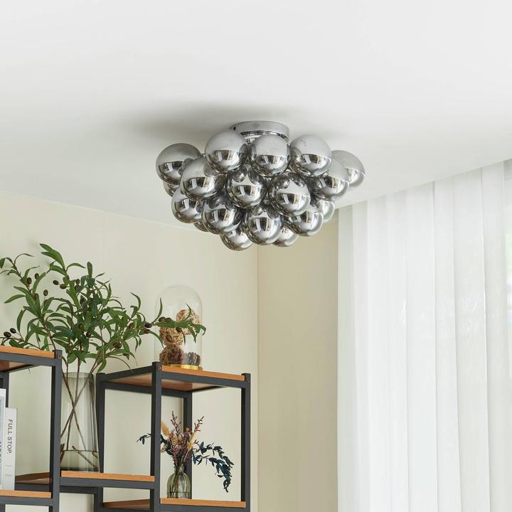 Actual product image Lucande Diborah ceiling light, smoky, Ø50cm (G9)