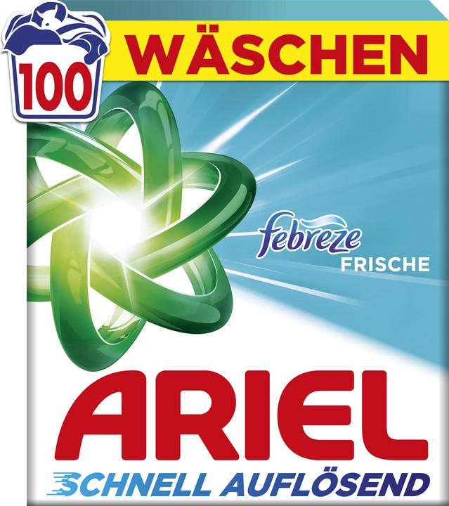 Produktbild Ariel Pulver Febreze 5.03KG Vollwaschmittel 100 WL (100 Waschgänge, Pulver)
