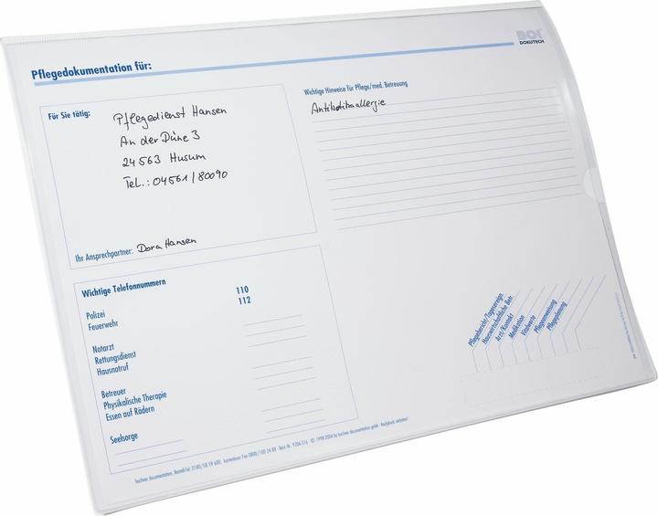 Productafbeelding Boi Dokutech Hangmap patiëntendocumentatie signaallijn kunststof grijs 4 x handelsordners (A4, 1x)