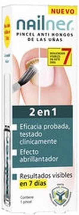 Nailner Brosse à ongles 2 en 1 anti-fongique - 5 Ml (Ustensiles à ongles)