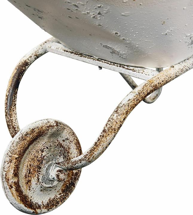 Image du produit Loberon Brouette décorative Padoux blanc antique