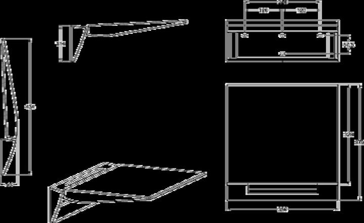Produktbild Villeroy & Boch V&B Duschklappsitz ViCare Universal weiss 355x370mm (160 kg)