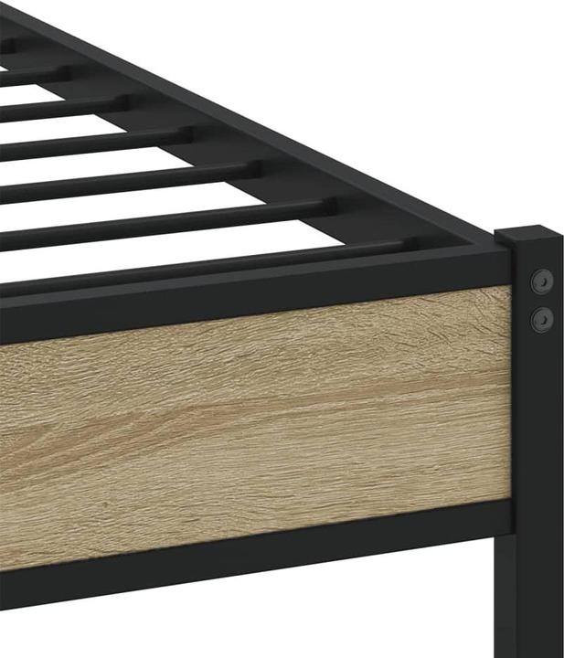 Produktbild VidaXL Metallbett Bett Lattenrost Doppelbett Bettgestell ohne Matratze 160x200cm (160 x 200 cm)