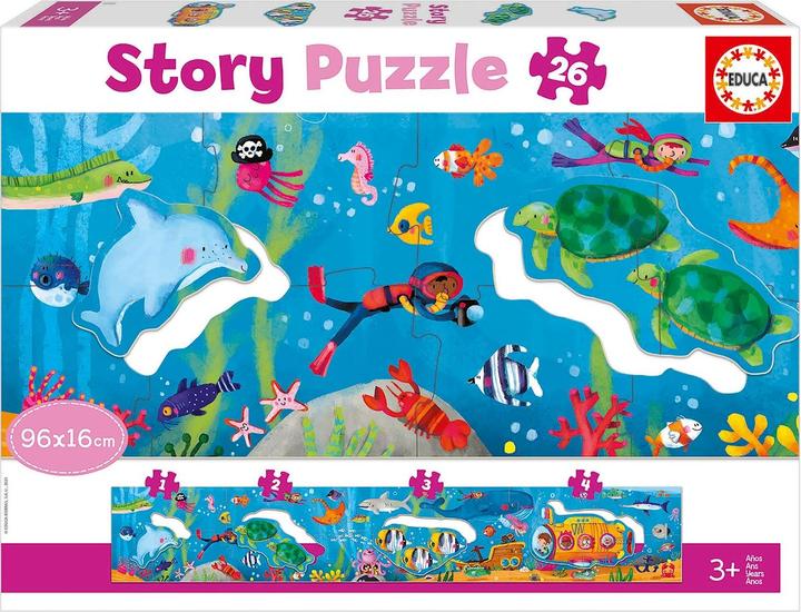 Immagine prodotto Educa Puzzle di storie subacquee (26 pezzi)