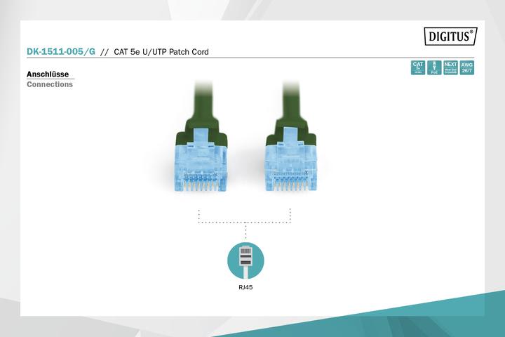 Produktbild Digitus Netzwerkkabel (U/UTP, CAT5e, 0.50 m)