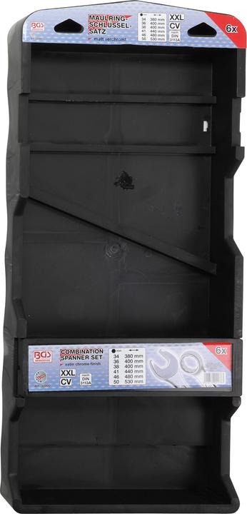 Produktbild BGS Maul-Ringschlüssel-Satz extra lang SW 34 - 50 mm 6-tlg. (50 mm, 41 mm, 34 mm, 46 mm, 38 mm, 36 mm)
