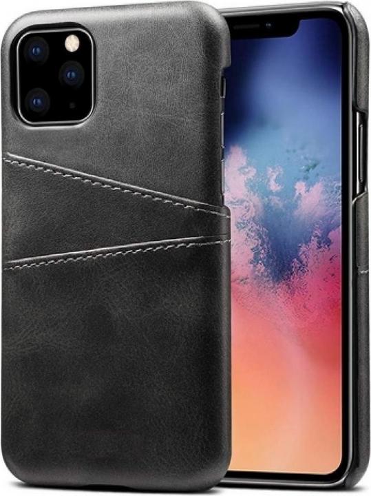 Produktbild Screenguard Apple iPhone 12 mini CardCaddy Leder Backcase mit Kartenfächern (Apple iPhone 12 mini)