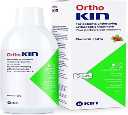 Actual product image Bartex ORTHOKIN Strawberry minted (500 ml, Mouthwash)
