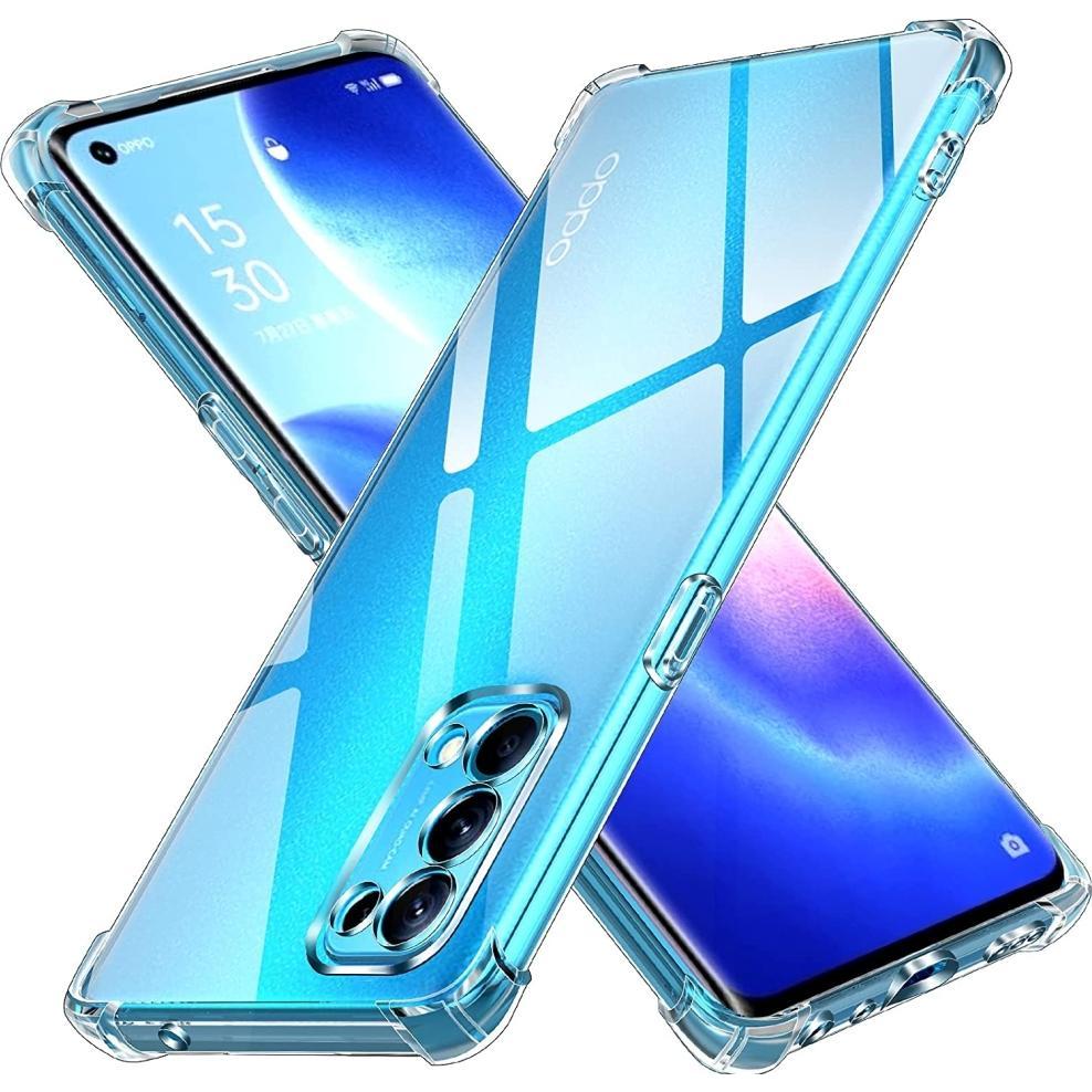 Screenguard Oppo Find X3 Lite Hülle Crystal Soft Airbag Bumper (Oppo Find X3 Lite), Smartphone Hülle, Transparent