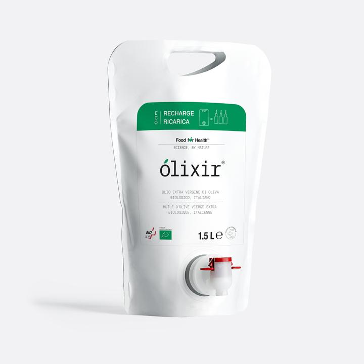 Actual product image Ólixir Bio-Natives Olivenöl Extra 1,5L, Eco-Nachfüllpack (150 cl)