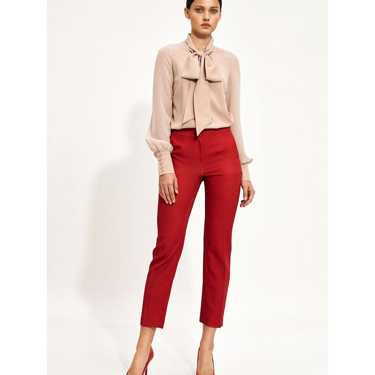 Nife, Damen, Hosen, Damen Hose, Rot, (42)