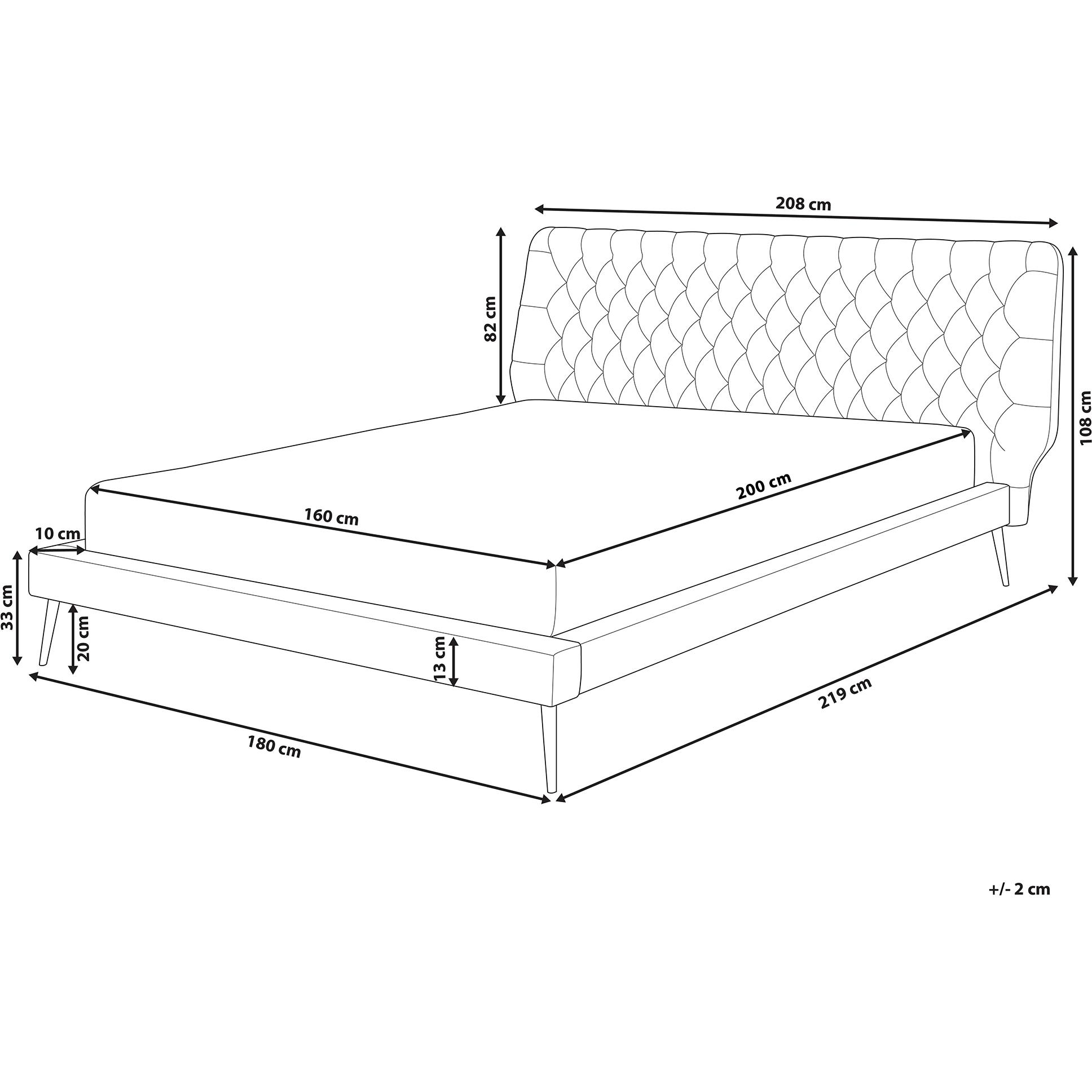Thumbnail - Beliani, Bett, Essonne (160 x 200 cm)