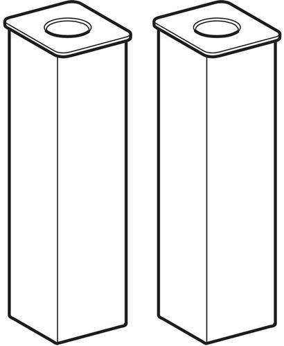 Image du produit Geberit Pied de meuble RENOVA COMPACT chromé, 2 pièces