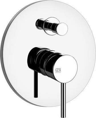 Produktbild Gessi Emporio Via Tortona Fertigmontageset (runde Rosette) für Einhebelmischer, automatische Umstel