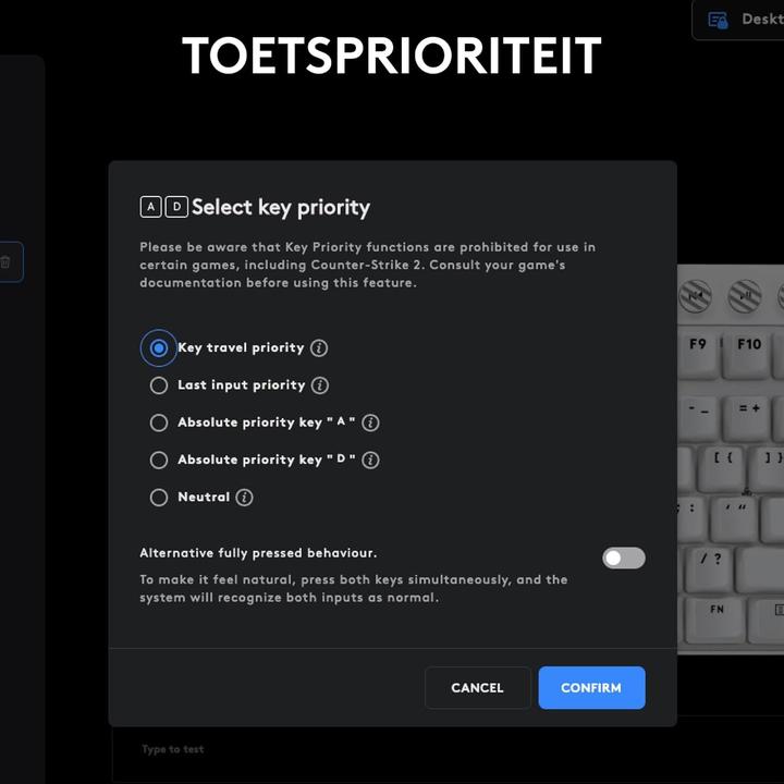 Actual product image Logitech PRO X TKL Rapid (Eng. Int., Cable)