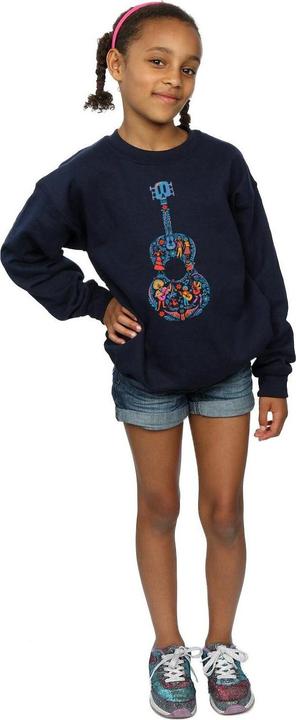 Actual product image Disney Girls Coco Guitar Pattern Sweatshirt (116)