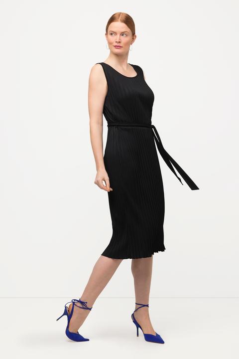 Image du produit Ulla Popken Robe plissée à ligne A sans manches. Col rond (50, 52)