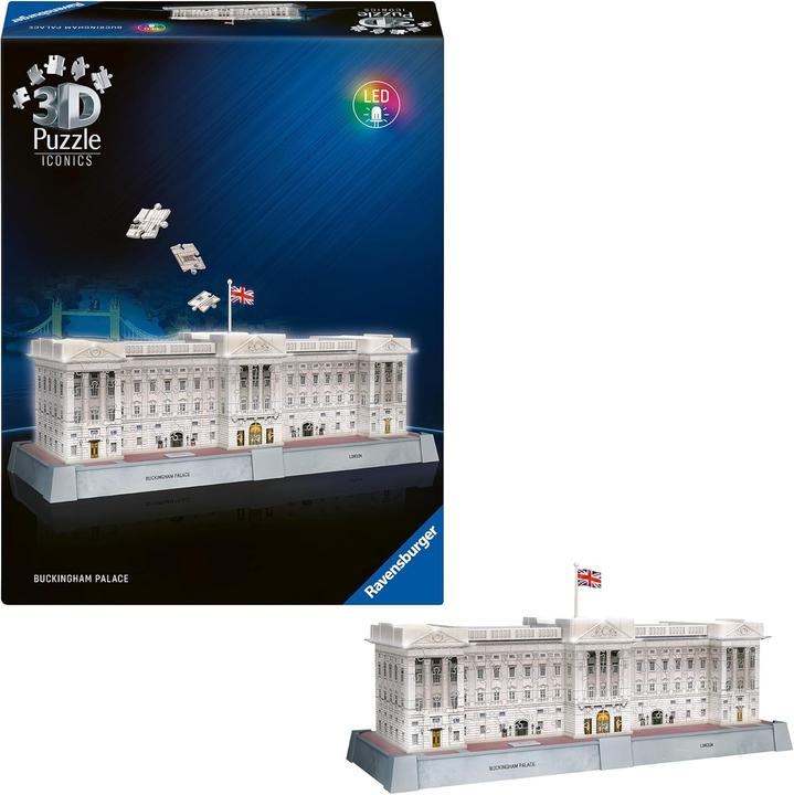 Produktbild Ravensburger 3D Puzzle 216 Teile - Iconics: Buckingham Palace - mit Licht (216 Teile)
