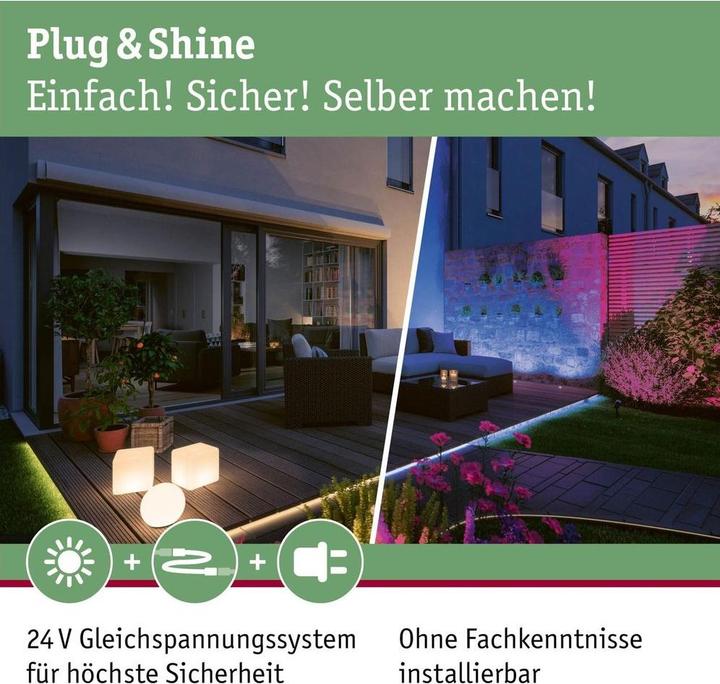 Immagine prodotto Paulmann Outdoor Plug & Shine Leuchtmittel 3er Set Naima (Connettore a bassa tensione da 5,5 mm/2,5 mm, 90 lm, 3x)