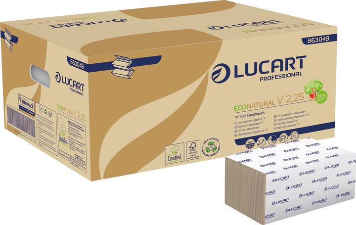 Produktbild Lucart Eco Natural Papierhandtuch 863049 2lagig 21x25,3cm 3.800Blatt (1x)
