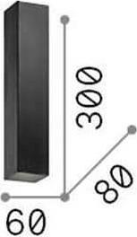 Actual product image Ideal lux SKY GU10 wall light 2x dimmable gold warm white 136899 (640 lm, GU10)