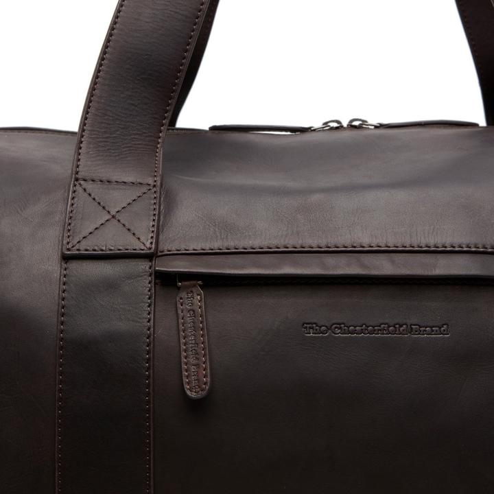 Actual product image The Vegan Cow Chesterfield Brand Leren Weekendtas Bruin Hudson (51.20 l)