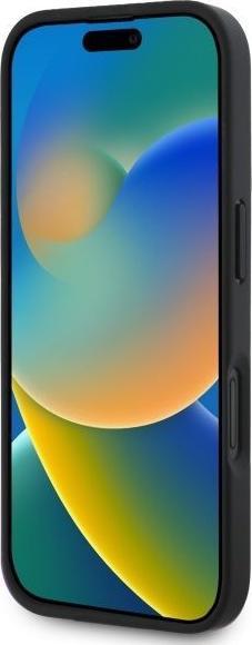 Actual product image DKNY DKHCP16SPRTHSLK iPhone 16 6.1" czarny/black hardcase Texture Pattern Tonal Stripe (Apple iPhone 16)