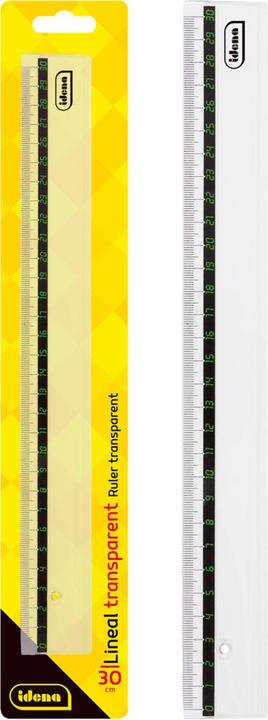 Immagine prodotto Idena Righello 30 cm in plastica trasparente (30 cm)