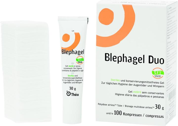 Actual product image Théa Duo Gel 30g + 100 compresses (Eye care gel, 810 ml)