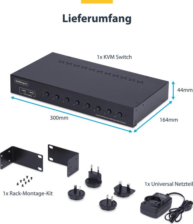Produktbild StarTech 8-Port Displayport Kvm Switch