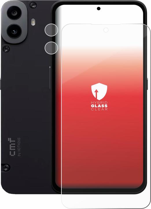 Produktbild upscreen Schutzglas Schutzfolie Glas Folie Displayschutz klar (1 Stk., Nothing CMF Phone 1)