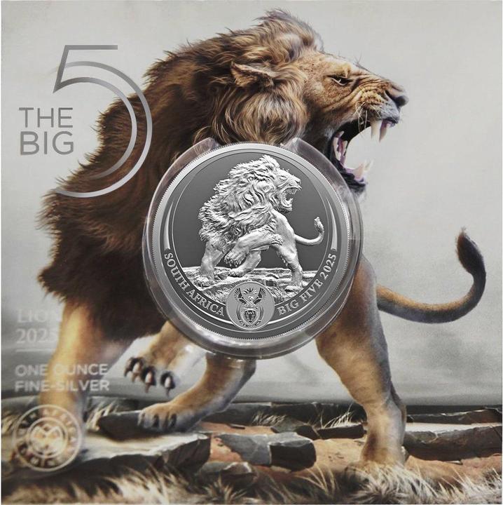 Produktbild South Africa Mint Silber Löwe 1 oz - Big Five Serie III - 2025 (999, 2025)