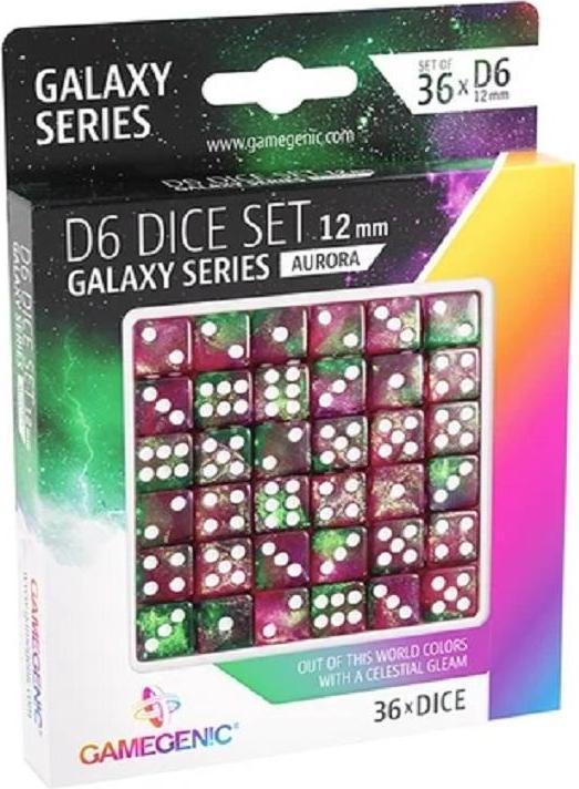 Produktbild Gamegenic Set de 36 Dés D6 - Galaxy Series : Aurora
