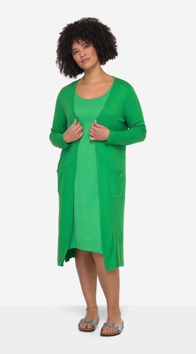 Actual product image Janet & Joyce Long-Shirtjacke, gerade geschnitten, offene Jacke, Langarm (52)